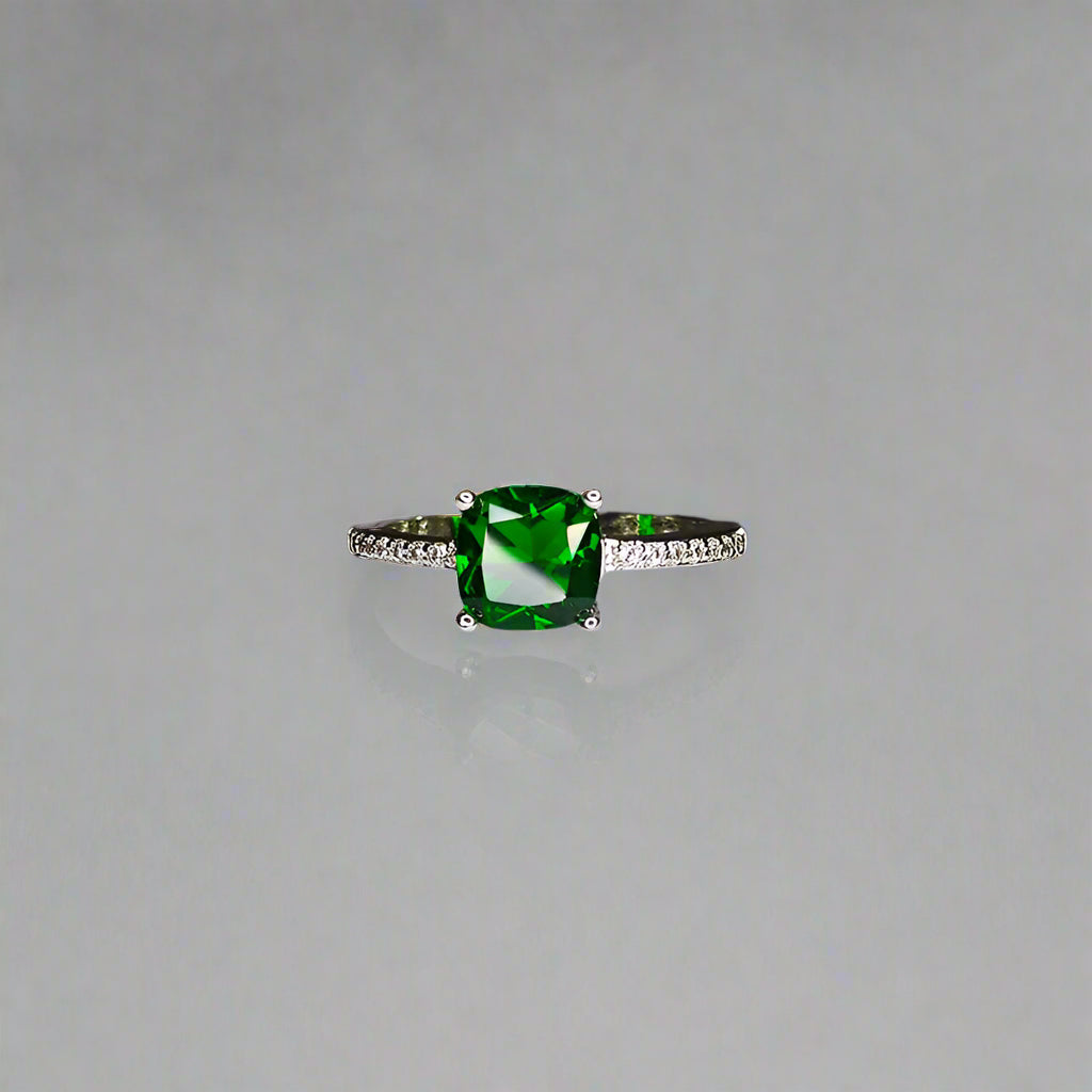 Echo of the Deep - Moissanite Sapphire Ring