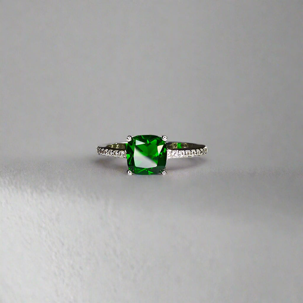 Echo of the Deep - Moissanite Sapphire Ring